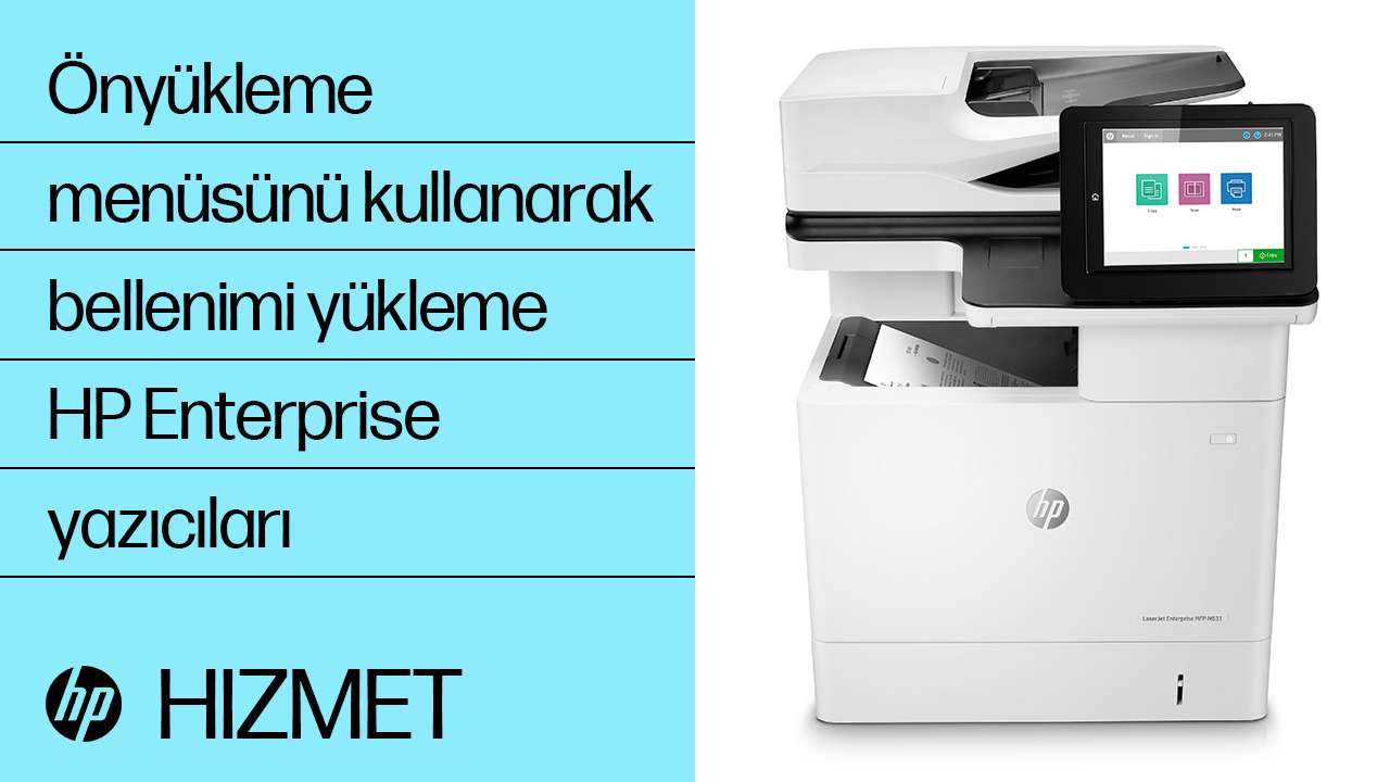 HP Color LaserJet Managed MFP E87640-E87660 serisi Yazılım ve