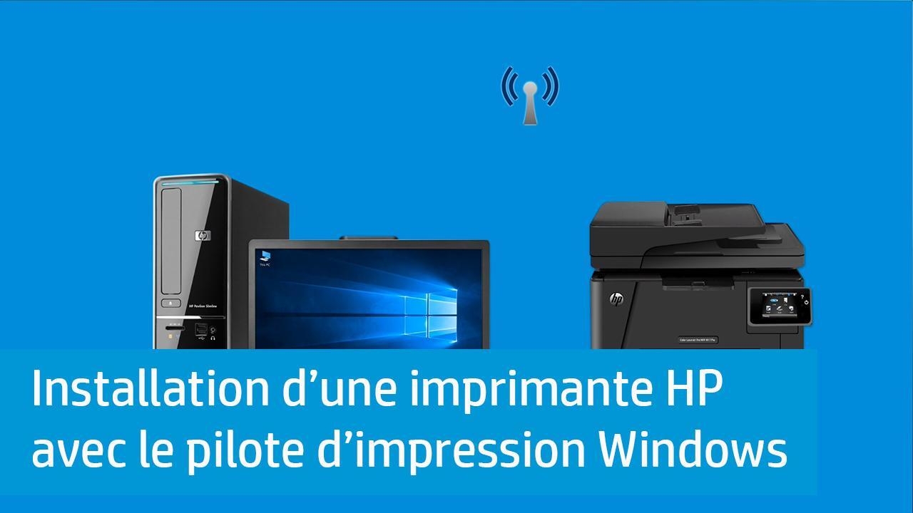 Configurer une imprimante HP (pilote intégré à Windows) | Assistance HP®