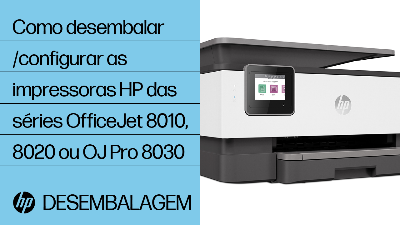 Impressora multifuncional HP OfficeJet Pro 8035 Configuração