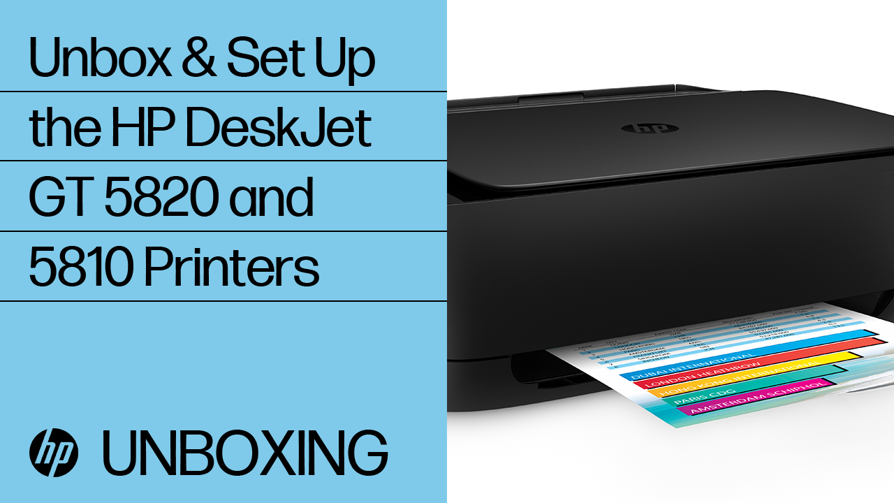 HP DeskJet GT 5820 All-in-One Printer Setup | HP® Support