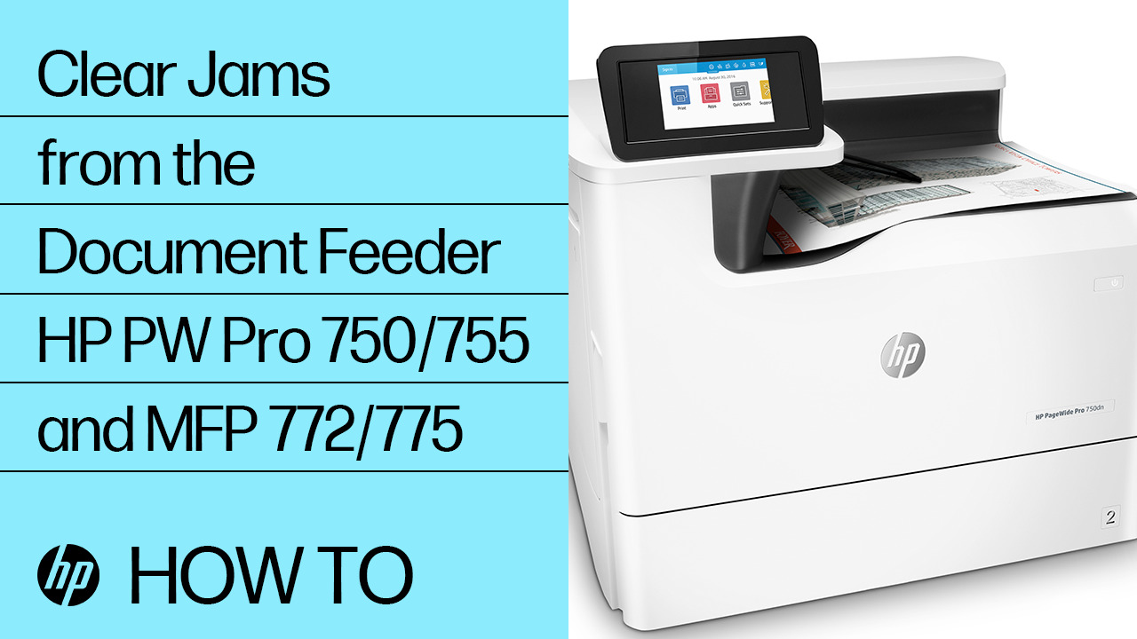 HP PageWide Pro MFP 772, 777 - 31.13 jam error in the document