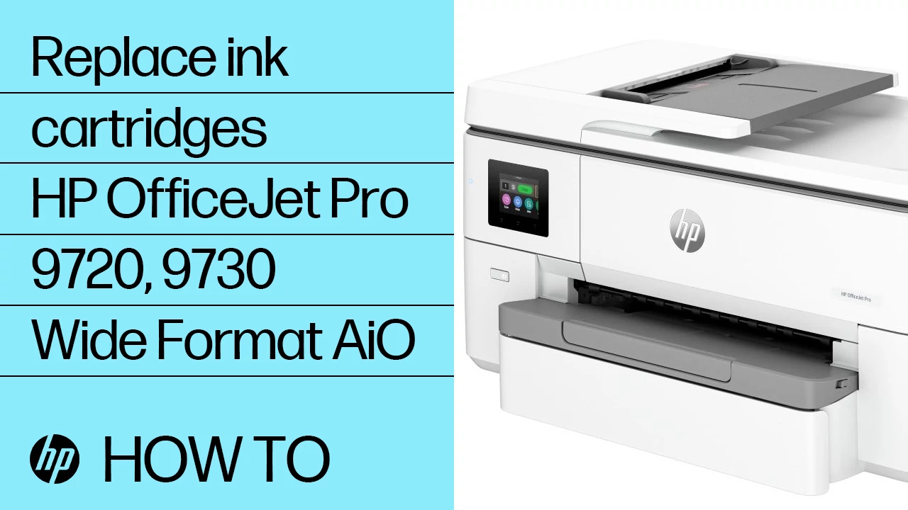 HP OfficeJet Pro 9730 Printers - Replace an ink cartridge | HP