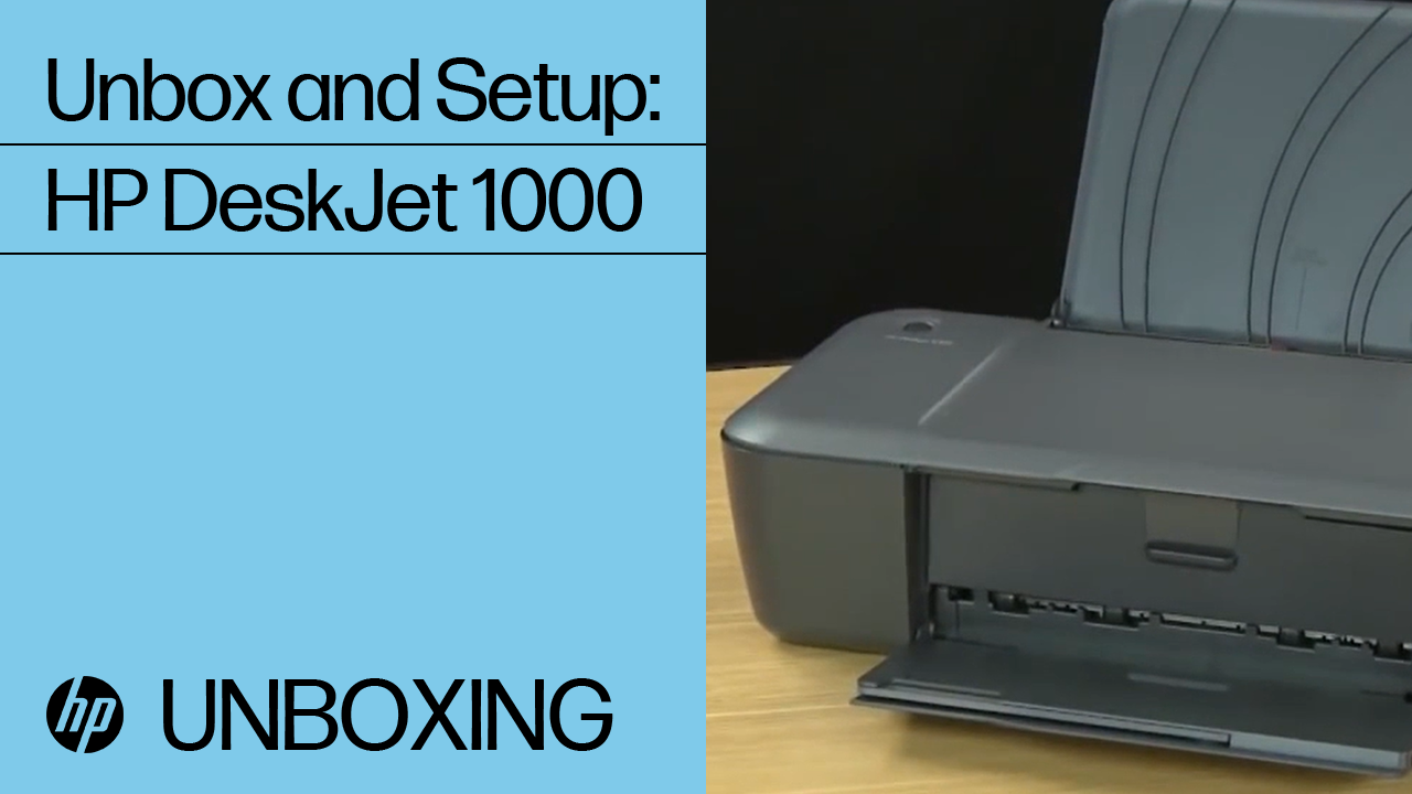 HP Deskjet 1000c Printer series Setup | HP® Support