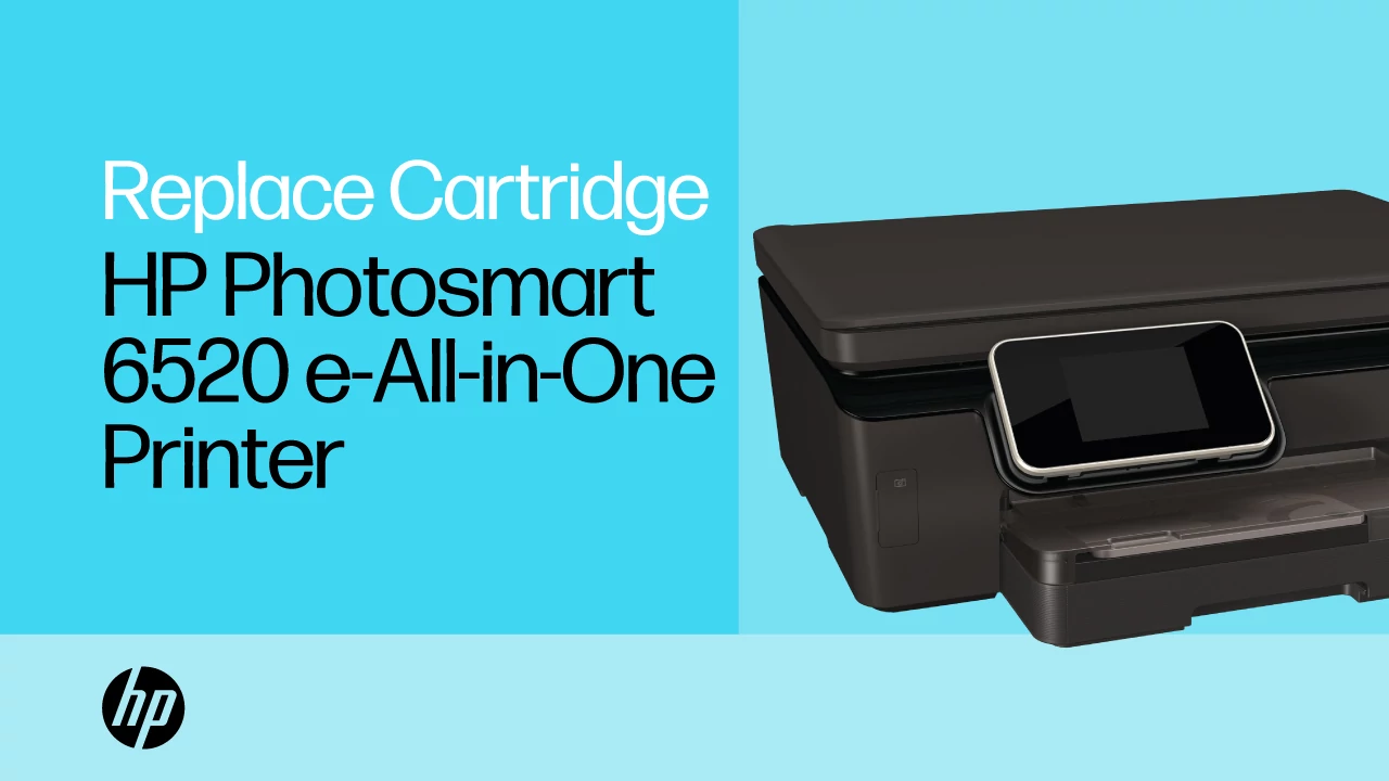 HP DeskJet、Photosmart 6520 プリンターでインクカートリッジを交換