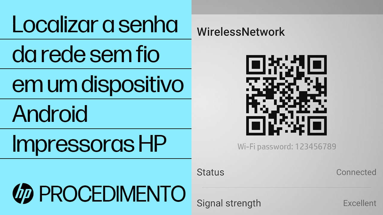 Localizar a senha da rede sem fio ou o PIN para conectar uma impressora ...