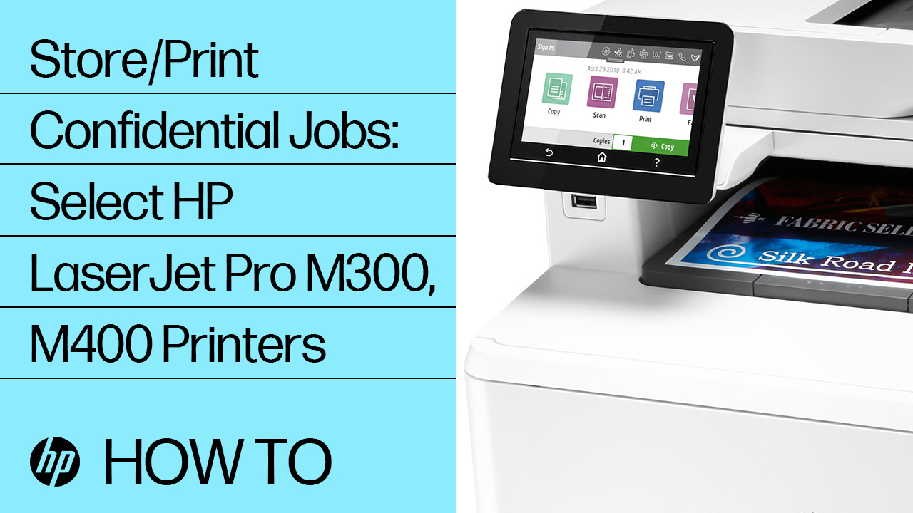 HP LaserJet Pro - Store print jobs on the printer to print later 