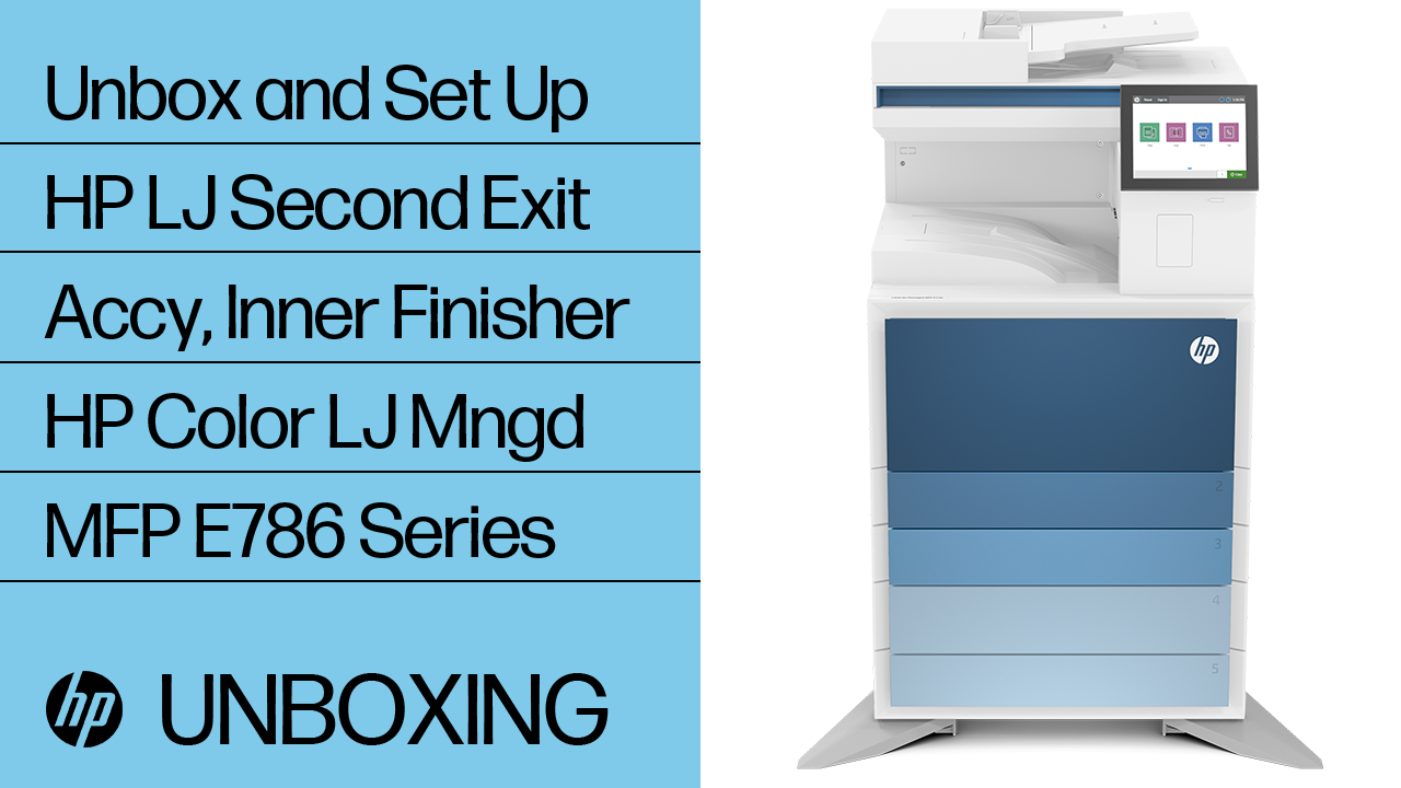 HP A3 LaserJet Managed, HP A3 PageWide - Installation videos | HP