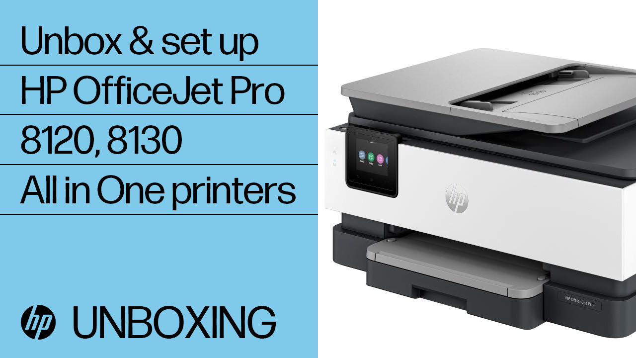 HP OfficeJet Pro 8120e All-in-One Printer Series Setup | HP