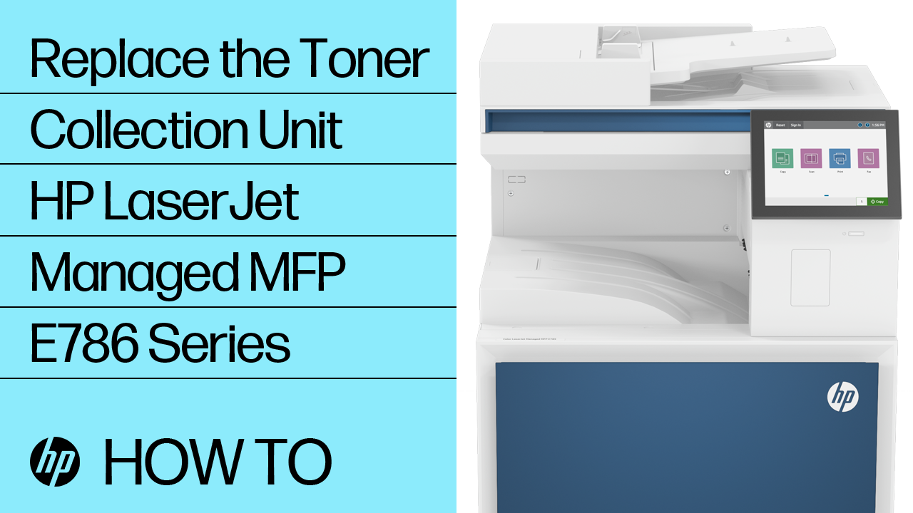 HP Color LaserJet Managed MFP E786, E78625, E78630, E78635 - Replace ...