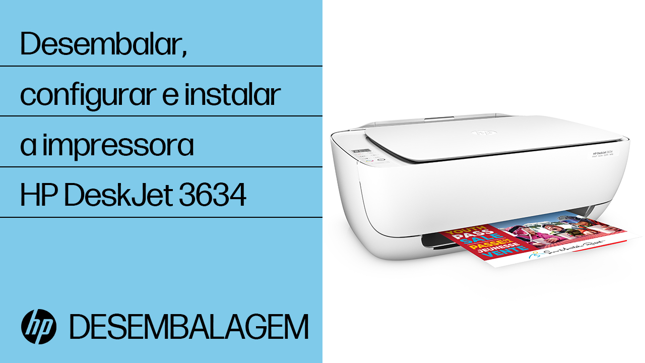 Multifuncional HP DeskJet 3636 Configuração | Suporte HP®
