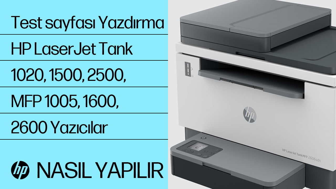 HP LaserJet Tank MFP 1005, 1600, 2600 yazıcılar - Raporları ve