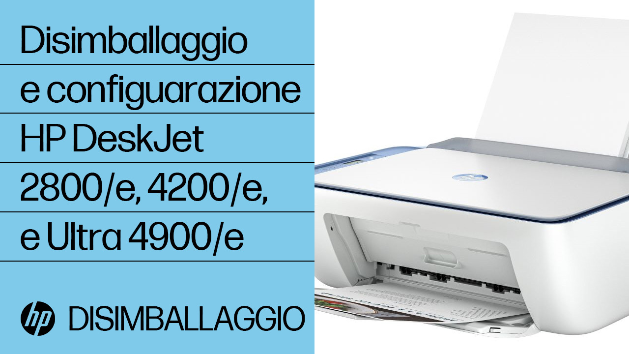 Stampanti a getto d'inchiostro All-in-One HP DeskJet serie 2800 Installazione | Assistenza HP