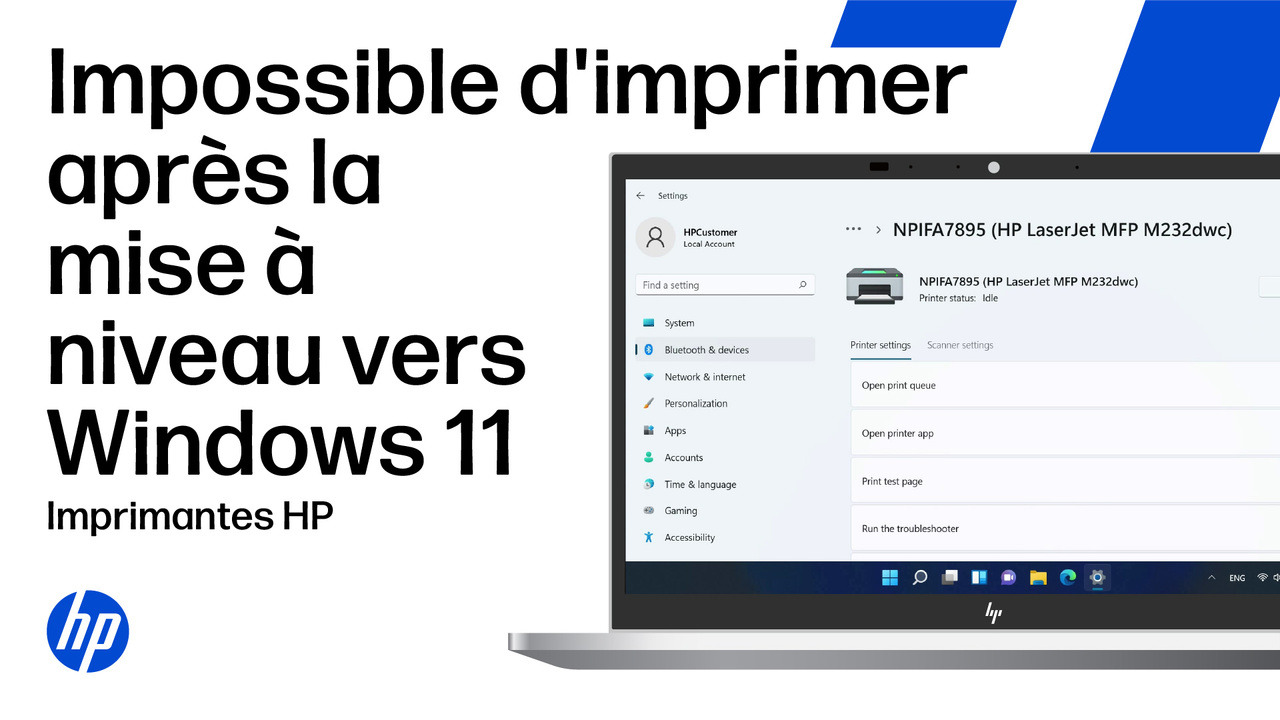L'imprimante HP ne fonctionne pas après la mise à niveau vers Windows