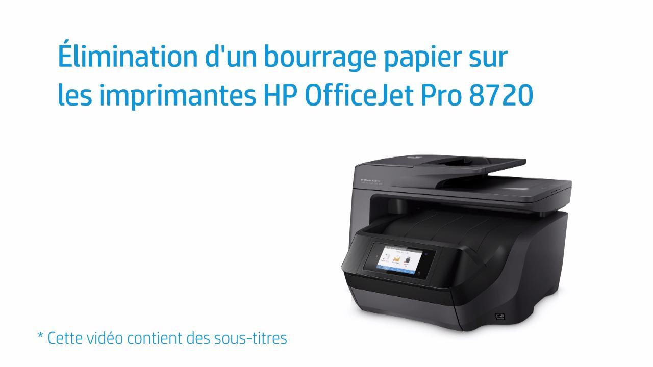 Imprimantes HP OfficeJet Pro 8720, 8730, 8740 - Erreur 